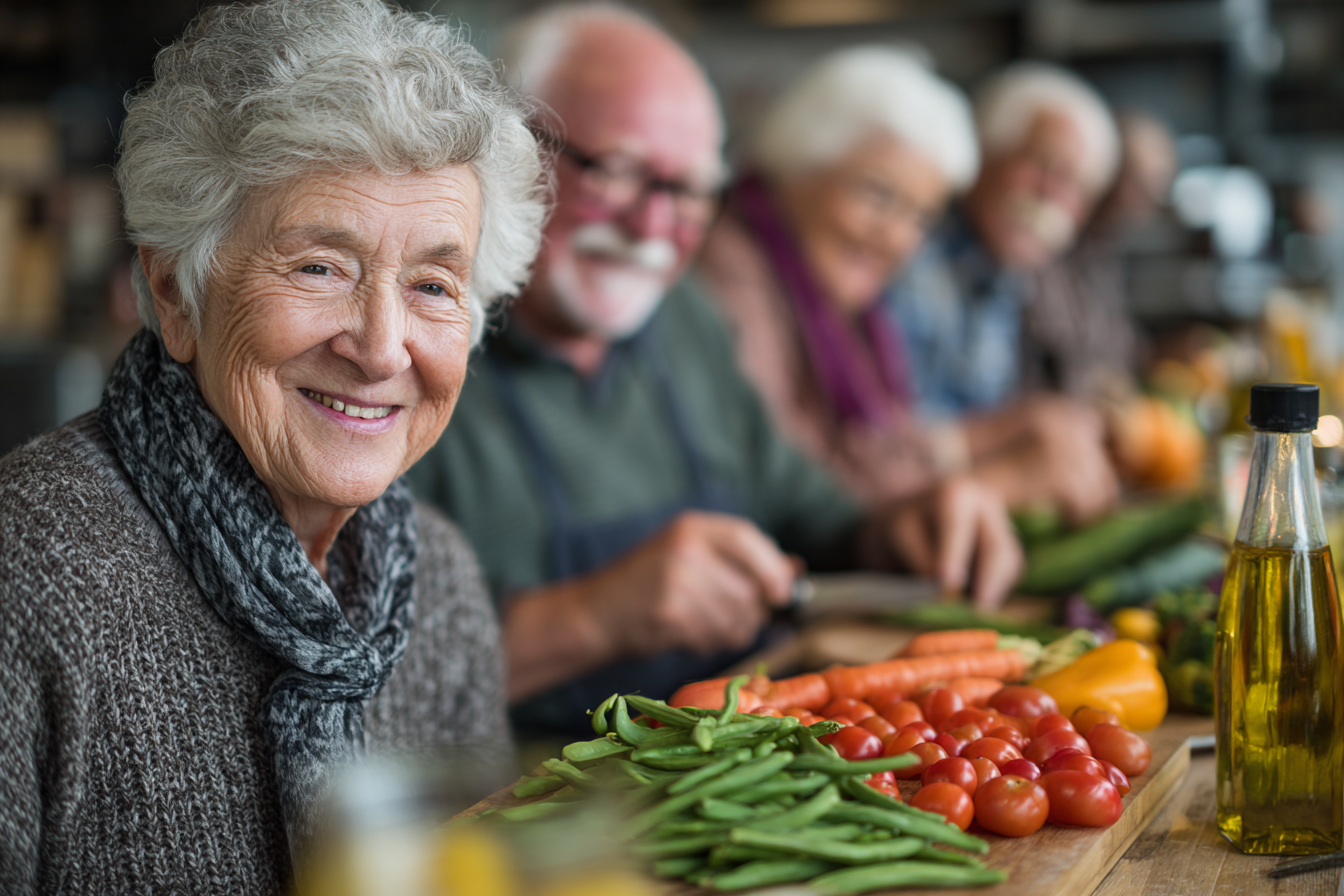 Tabiiy bog'da mehnat qilayotgan oila